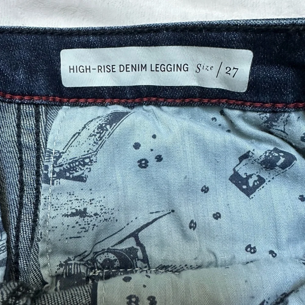 Anthropologie Pilcro and the Letterpress High-Rise Denim Legging Cropped